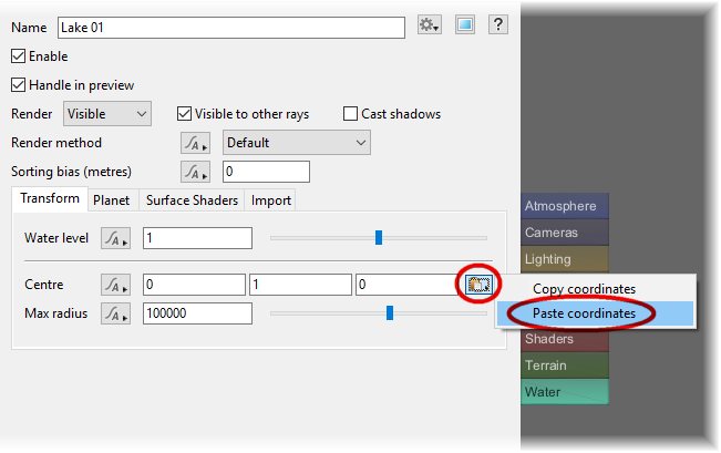Pasting Coordinates