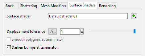 Surface Shaders Tab