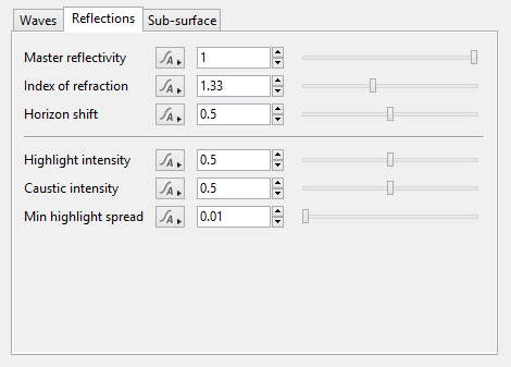 Water Shader - Reflections Tab