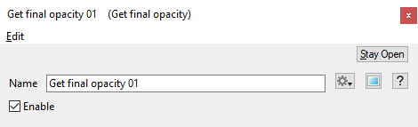 Get Final Opacity