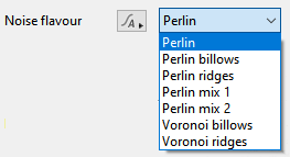 Noise flavour options.