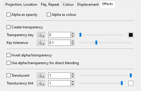 The Effects Tab
