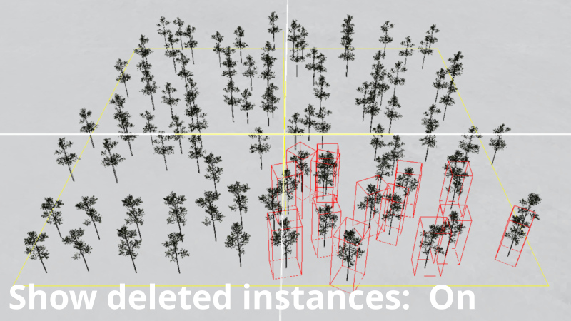 Population with deleted instances