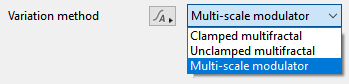 Variation method options.
