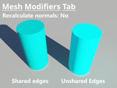 Normals not recalculated.