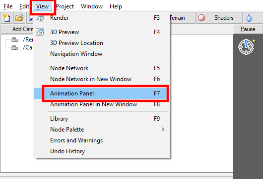 Pressing F7 on your keyboard will bring up the Animation pane.
