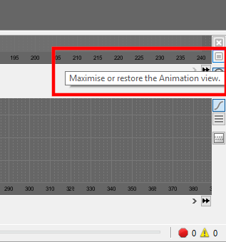Maximize the Animation pane.