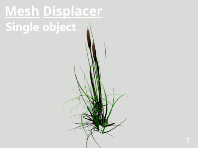 Animated parameters on a power fractal to deform a single 3D object.