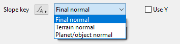 Slope key options