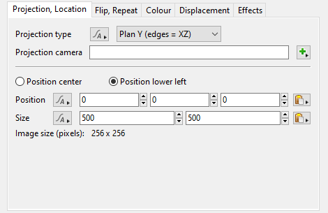 The Projection Tab