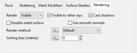 Rendering Tab