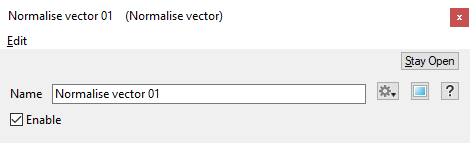 Normalise Vector