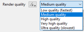 Render Quality options