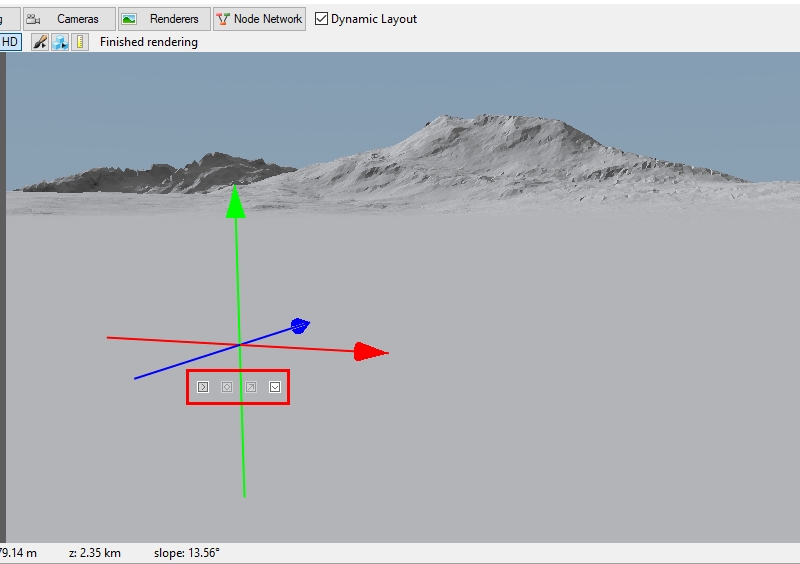 Null object selected in 3D Preview. Note, Rotation and Scale icons are ghosted.