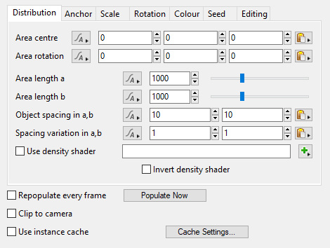 Distribution Tab