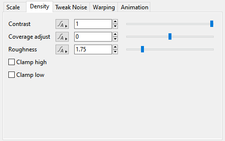 Density Tab