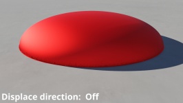 Displace direction: Off