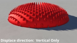 Displace direction: Vertical only