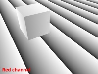 Repeat checked. The texture coordinates along the X axis are remapped between 0 and 1 in the Red channel.