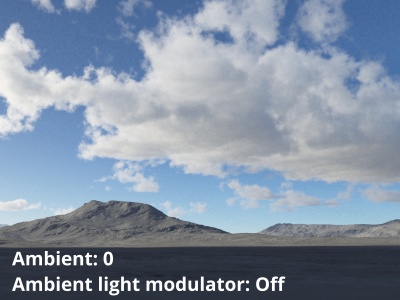 Ambient off. Ambient modulator off.